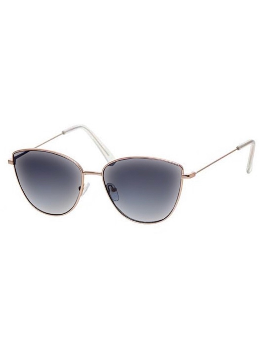 Steve Madden Rose Gold & Blue Round Sunglasses
